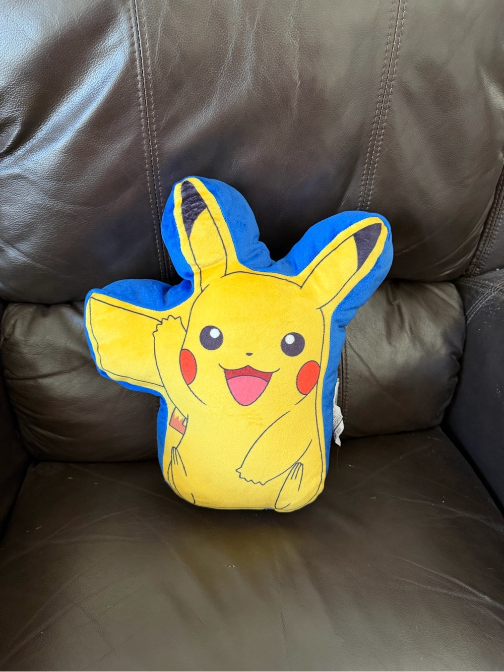 Pokemon Pikachu Plush Pillow - Yellow and Blue